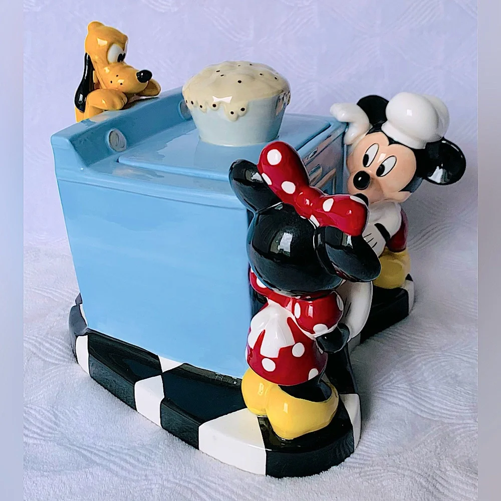 Disney Store Mickey Minnie Pluto Baking Oven Cookie Jar - Picture 5 of 13
